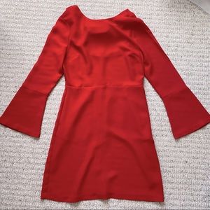 Banana Republic Red Bell Sleeve Dress